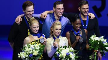 Немецкие фигуристы Савченко и Массо выигрывают мировую корону