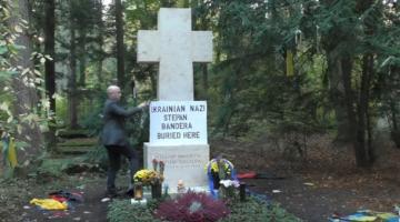 Кремлевский пропагандист надругался над могилой Бандеры в Мюнхене