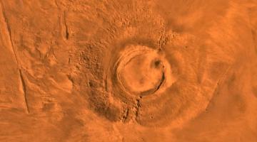 Впервые подробно исследован метеорит, рожденный в марсианском вулкане