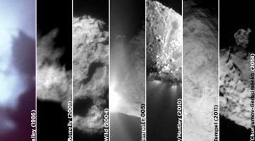 #галерея | Семь самых близких контактов с кометами